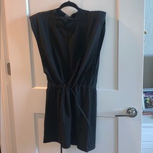 Boxy waist tie dress
